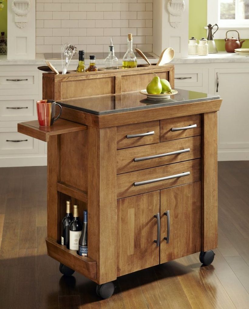 6reclaimed-wood-kitchen-island-on-wheels