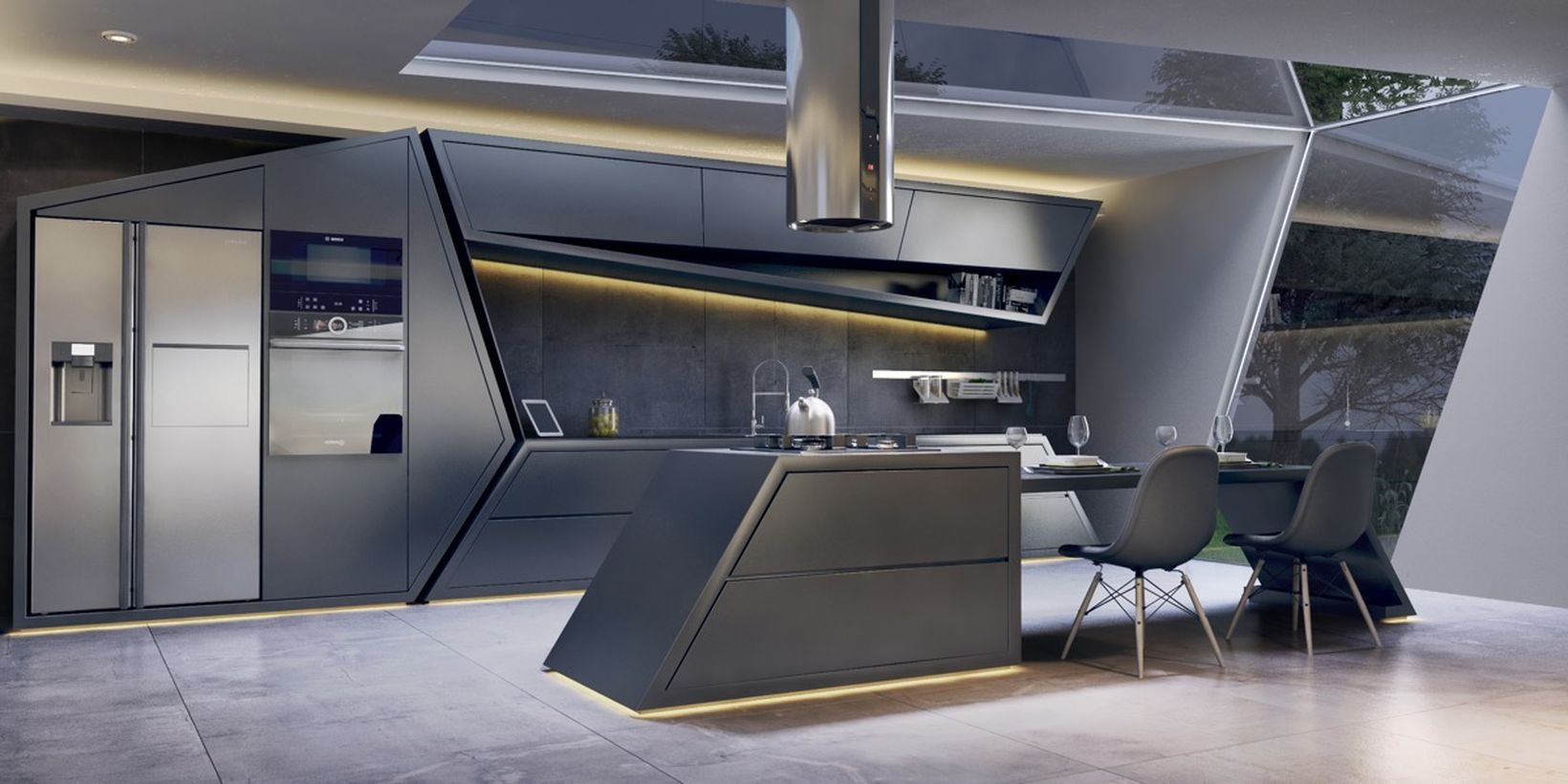 ultra modern kitchen island design