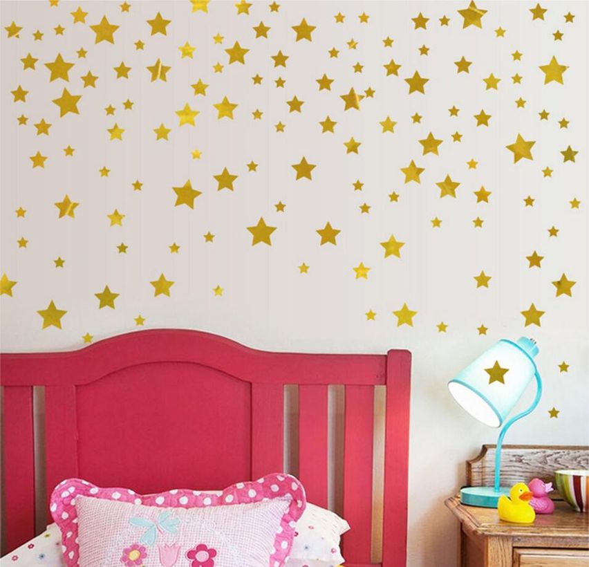 Gold-stars-pattern-vinyl-wall-art-decals-nursery-room-decoration-wall-babymamyhome-1901-07-babymamyhome@5712