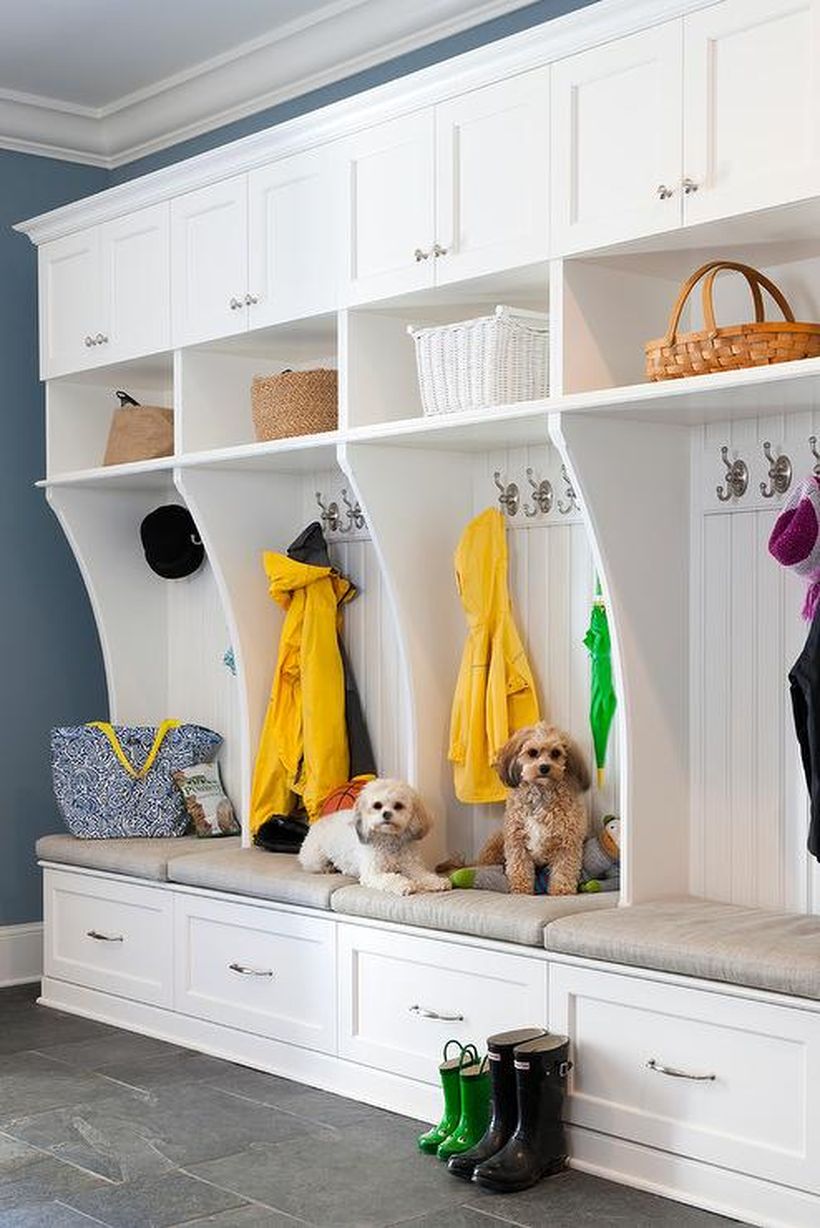 White-mudroom-lockers-beadboard-trim