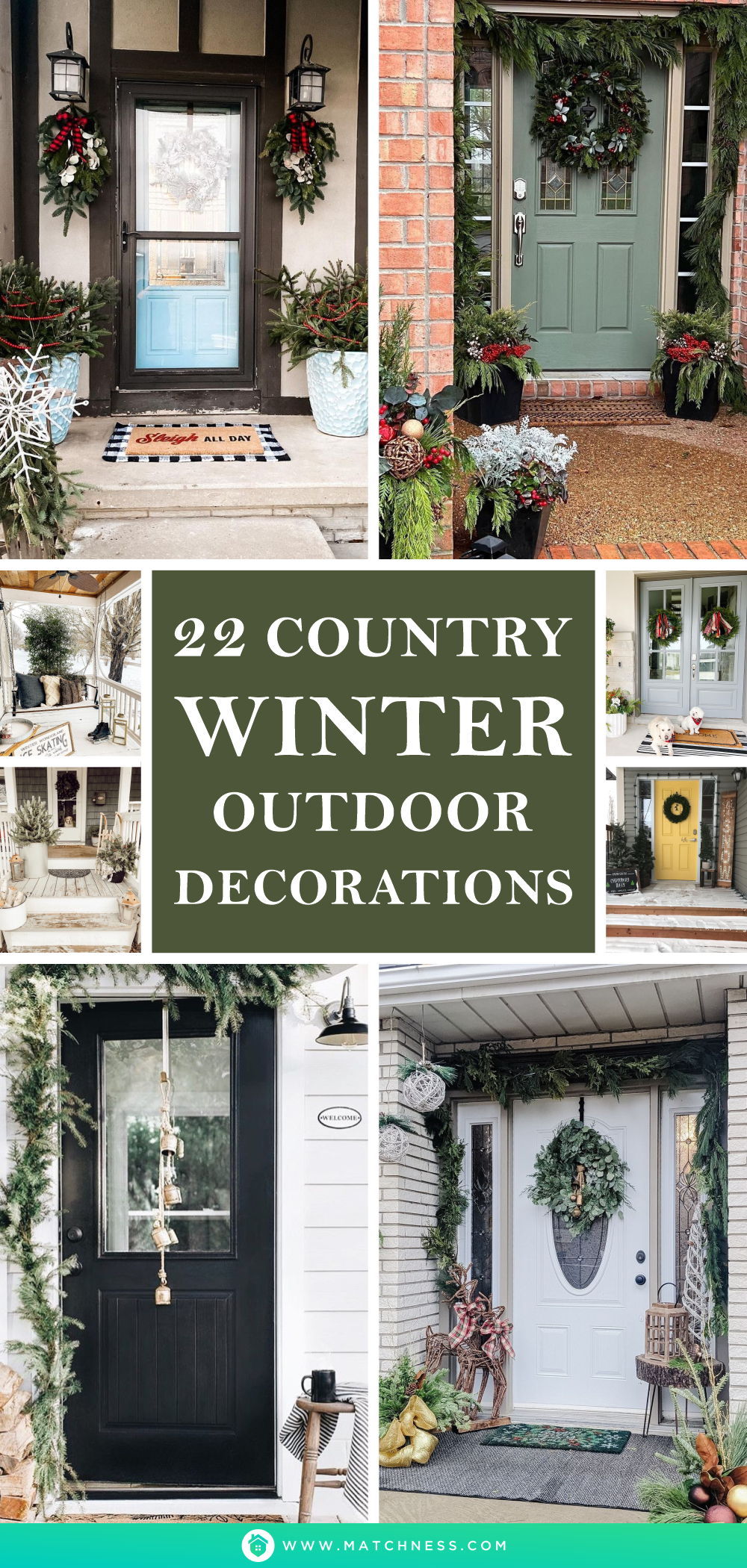 22 country winter outdoor decorations1