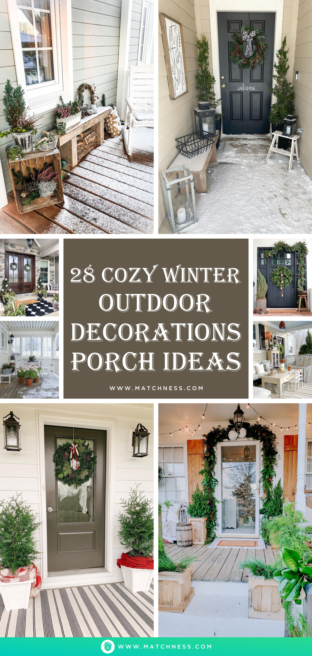 28 cozy winter outdoor decorations porch ideas1