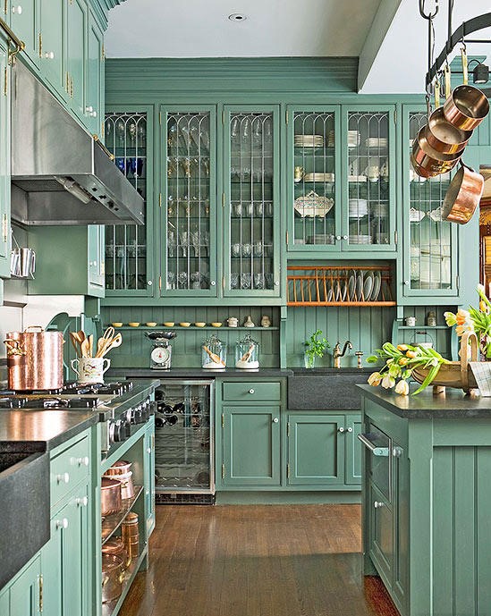 Victorian-style cabinets