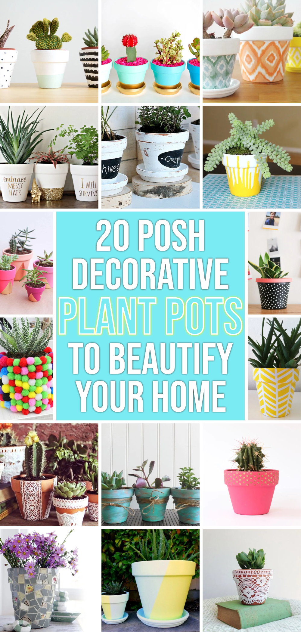 20 posh decorative plant pots to beautify your home 1
