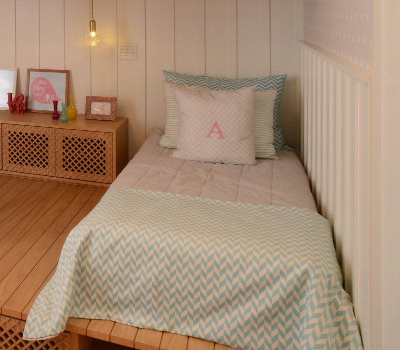 Beautiful bedroom for girls featuring a lofted playspace for both fun and rest 3