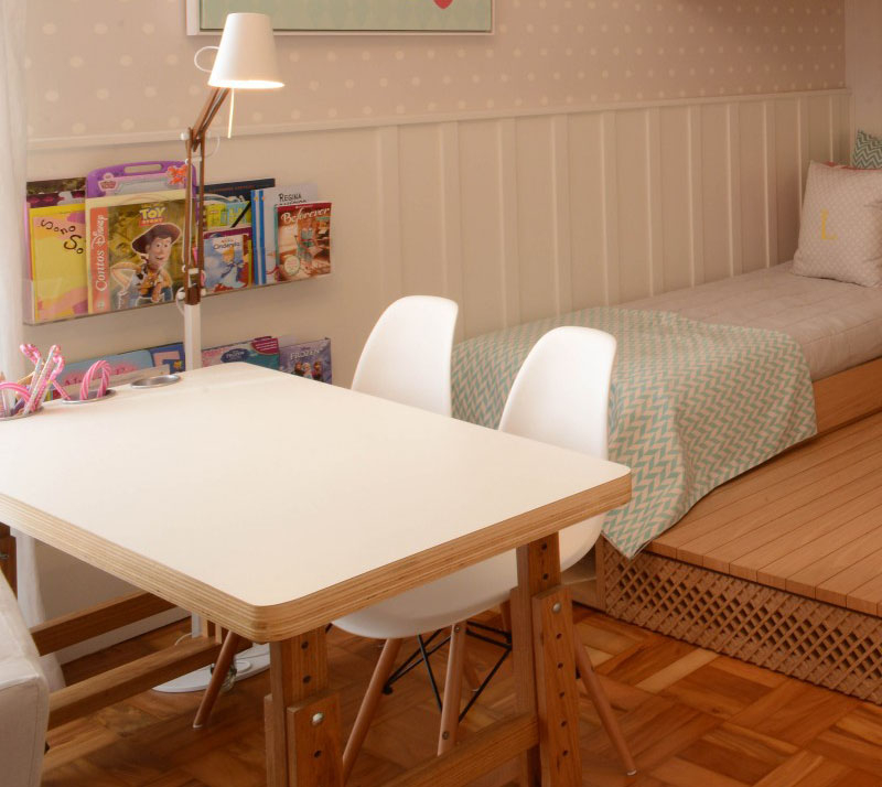 Beautiful bedroom for girls featuring a lofted playspace for both fun and rest 5
