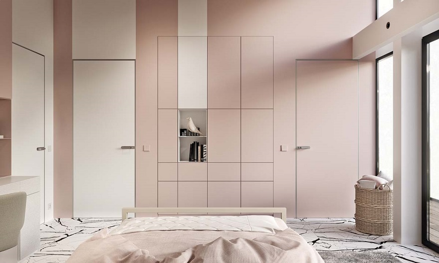 Luxurious kid’s bedroom with study space in neutral colors that anyone will love 4