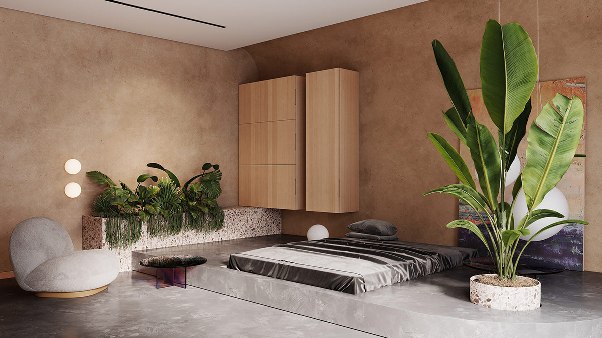 Mind-blowing beige apartment interior that brings certain warmth to a modern room scheme 3