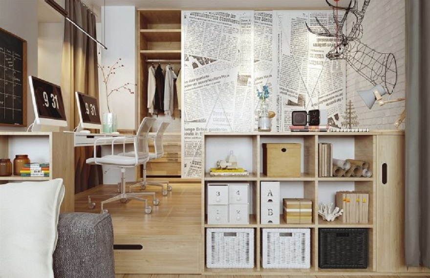 Nordic apartment design with more colorful and plenty of natural themes 3