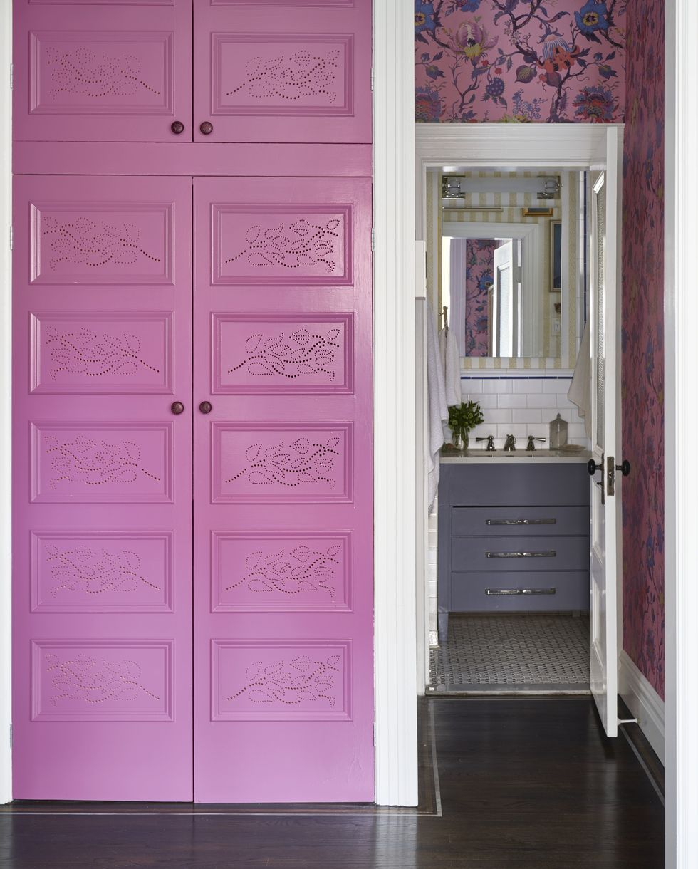 Punchy purple Vitalizing Half Bathroom Ideas That Refreshing Your Half Space In A Right Way