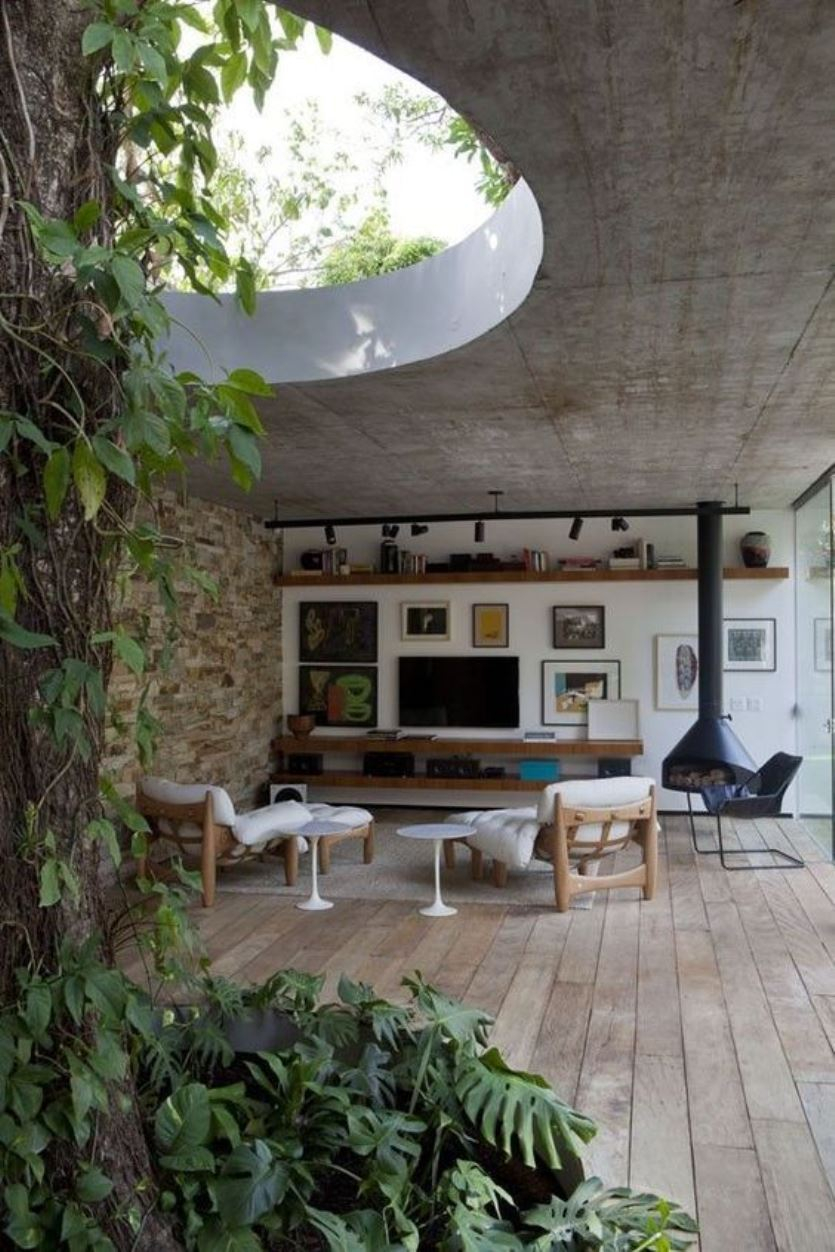 Biophilic living room