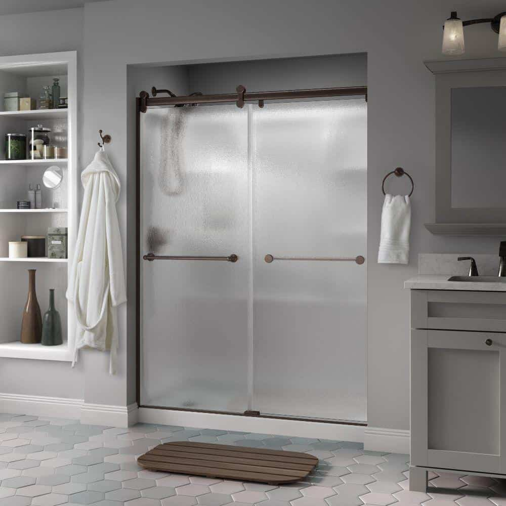 Shower doors Splashing Rain Glass Design To Show A Charming Rainfall For Home Interior Ideas