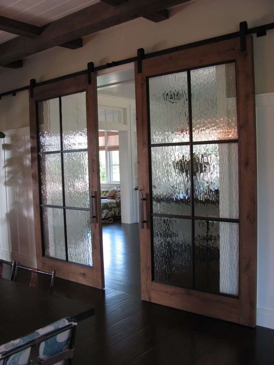 Sliding doors Splashing Rain Glass Design To Show A Charming Rainfall For Home Interior Ideas