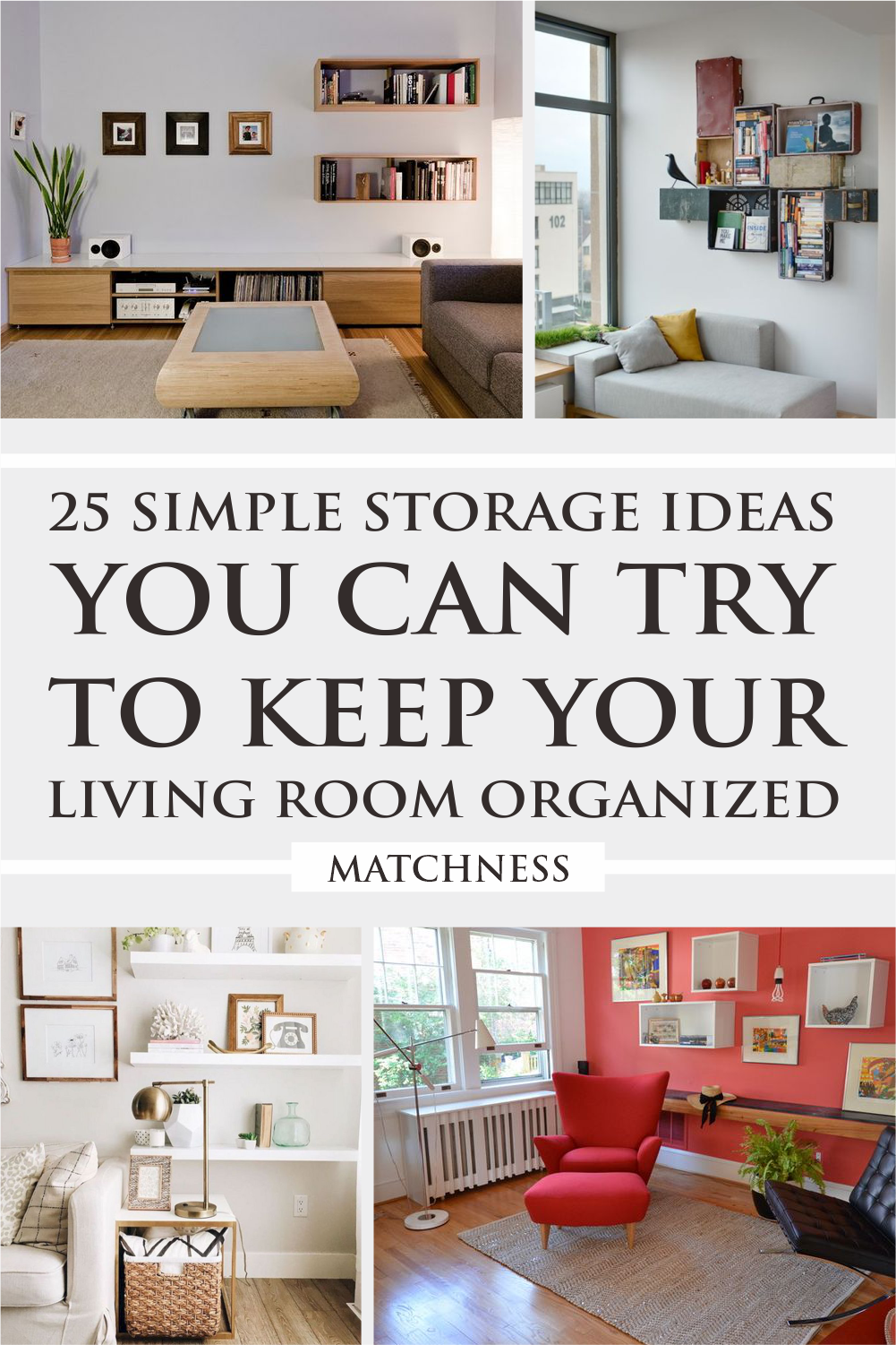 25 Simple Storage Ideas You Can Try To Keep Your Living Room Organized ...