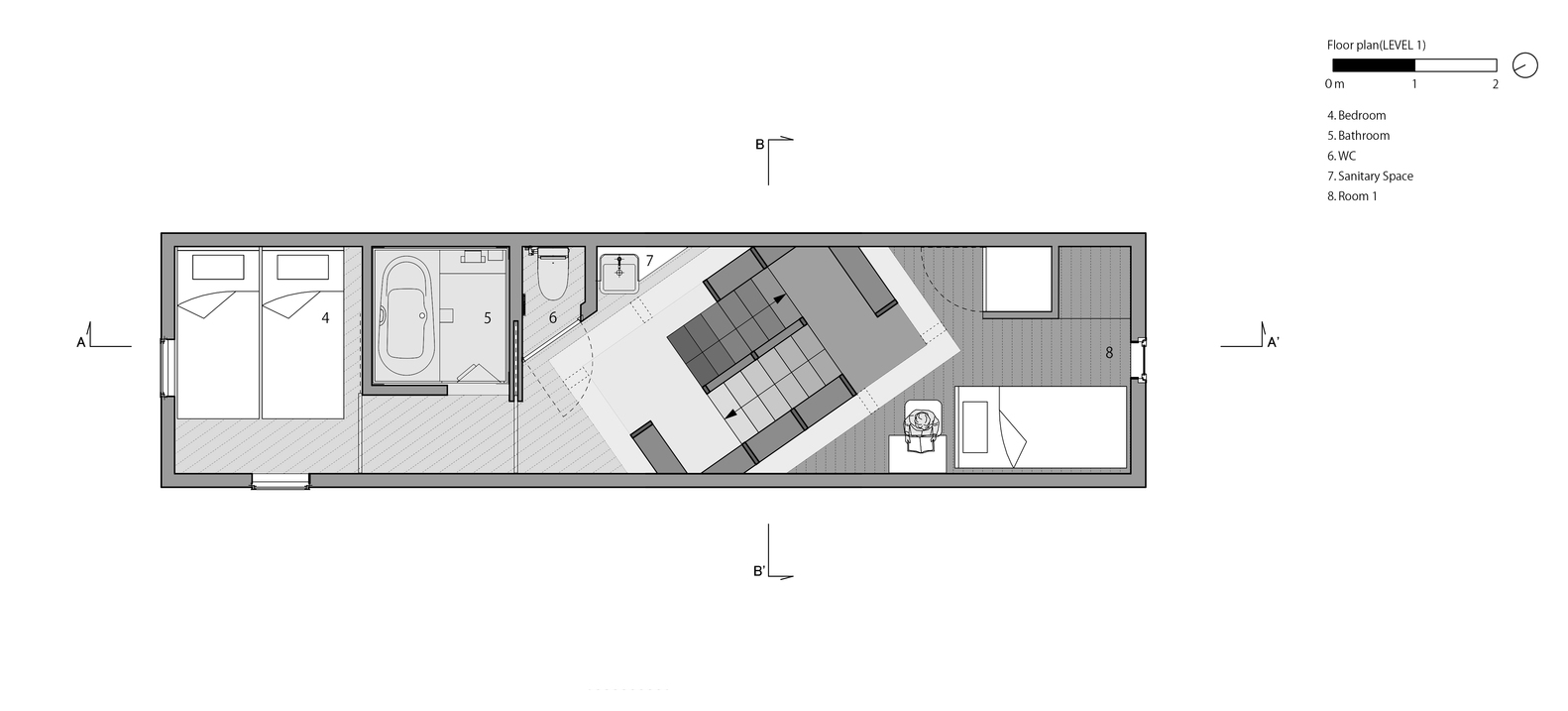 House_in_tezukayama_plan02_1f_level1_eng