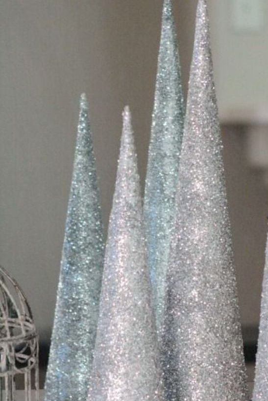 Diy christmas cone trees 23