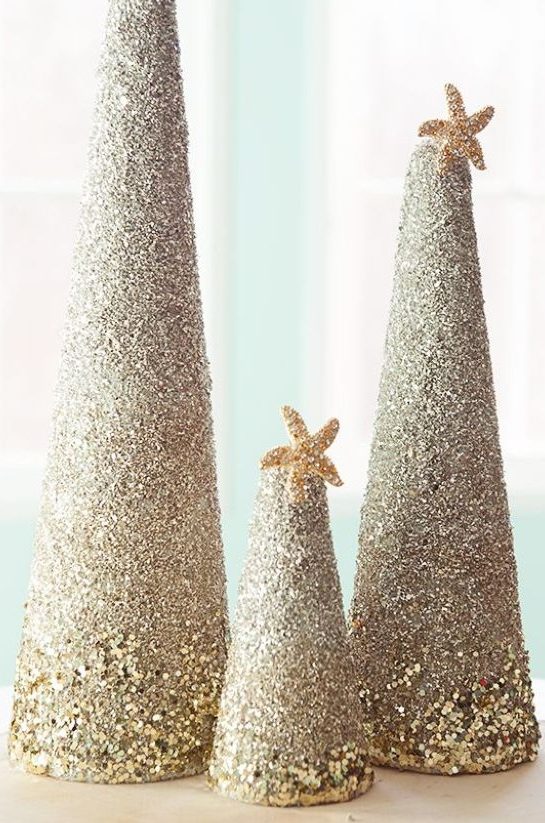 Diy christmas cone trees 46
