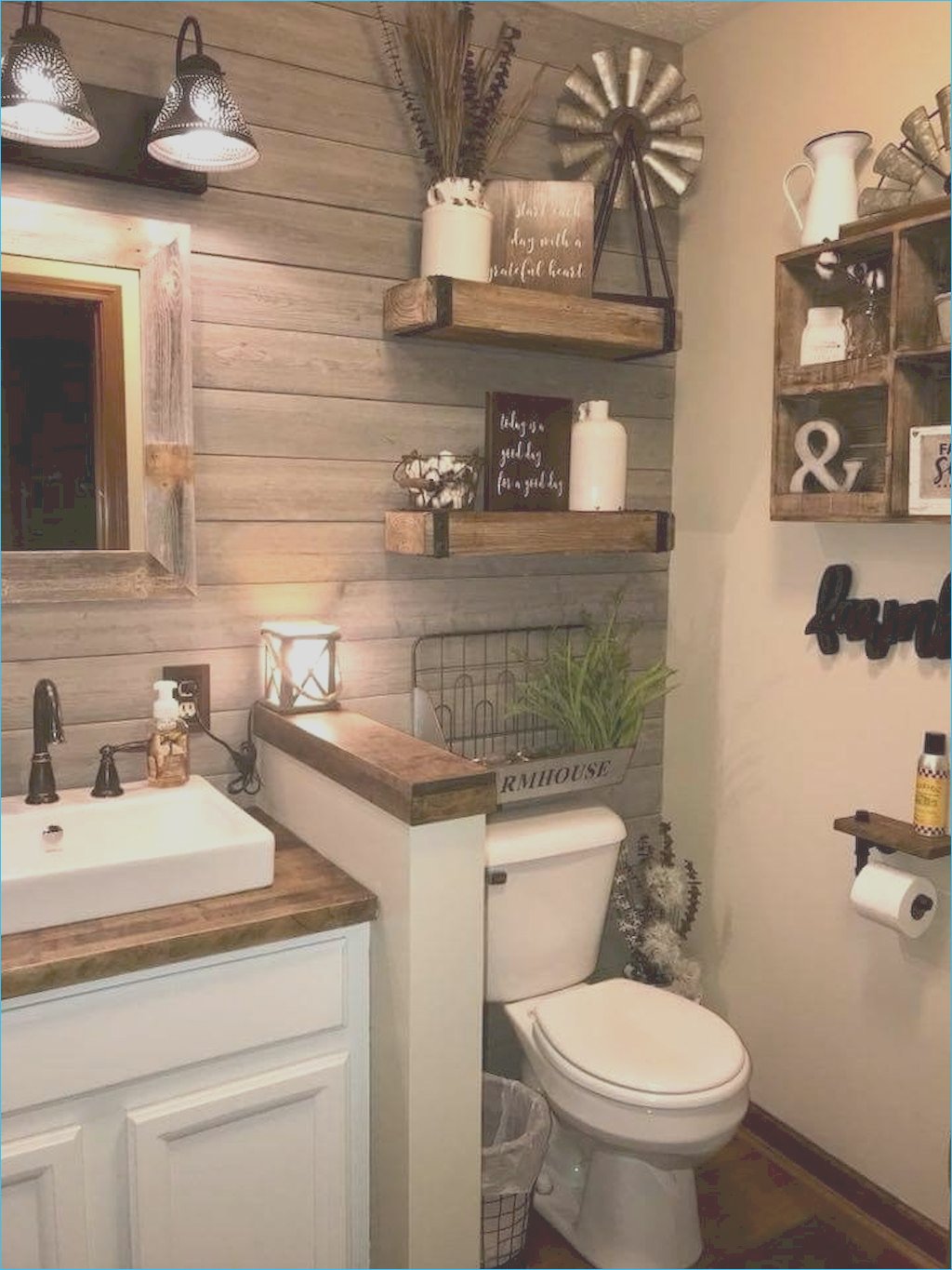 Gorgeous farmhouse bathroom ideas with rustic designs lovely beautiful rustic bathroom decor ideas 47