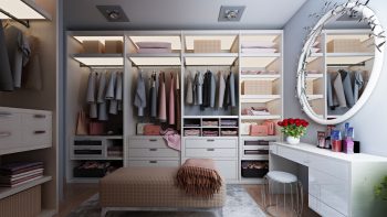 White-gloss-vanity-mirror