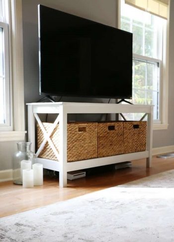 Diy-x-leg-tv-stand