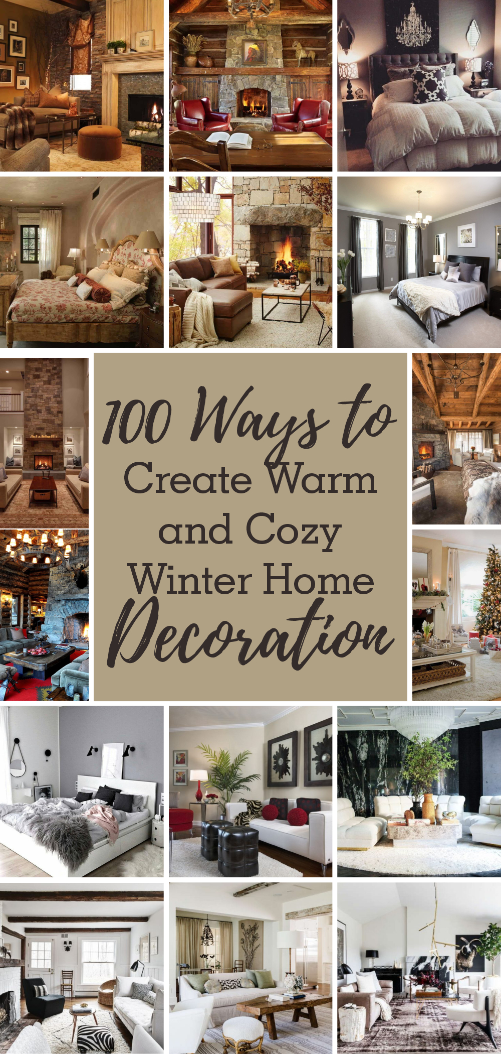 100 ways to create warm and cozy winter home decoration 1