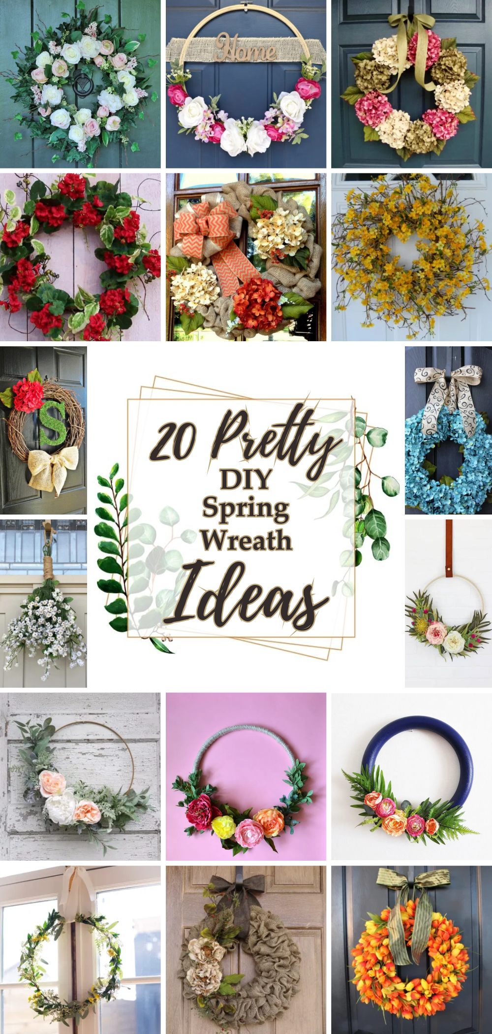 20 pretty diy spring wreath ideas 1