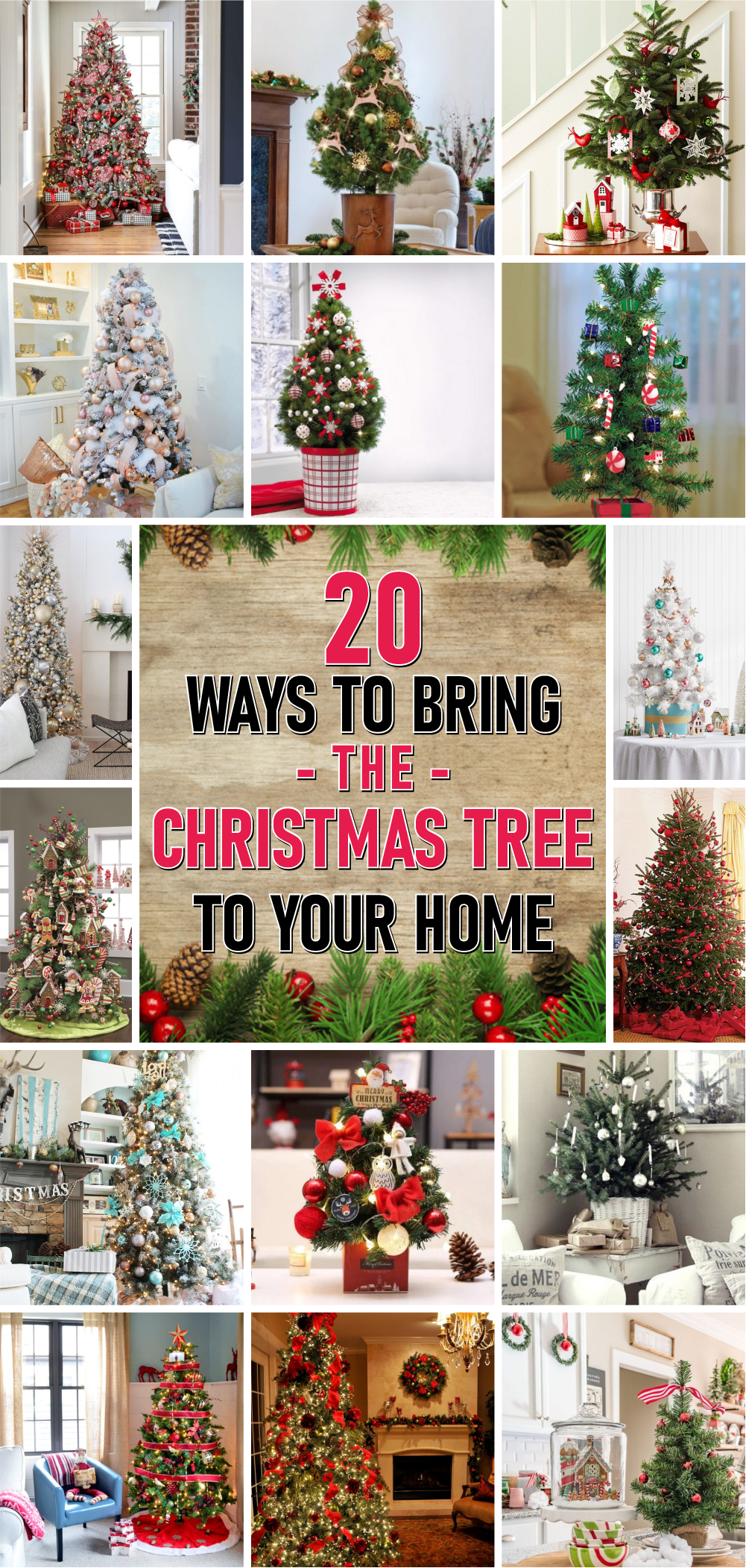 20 ways to bring the christmas tree to your home 1