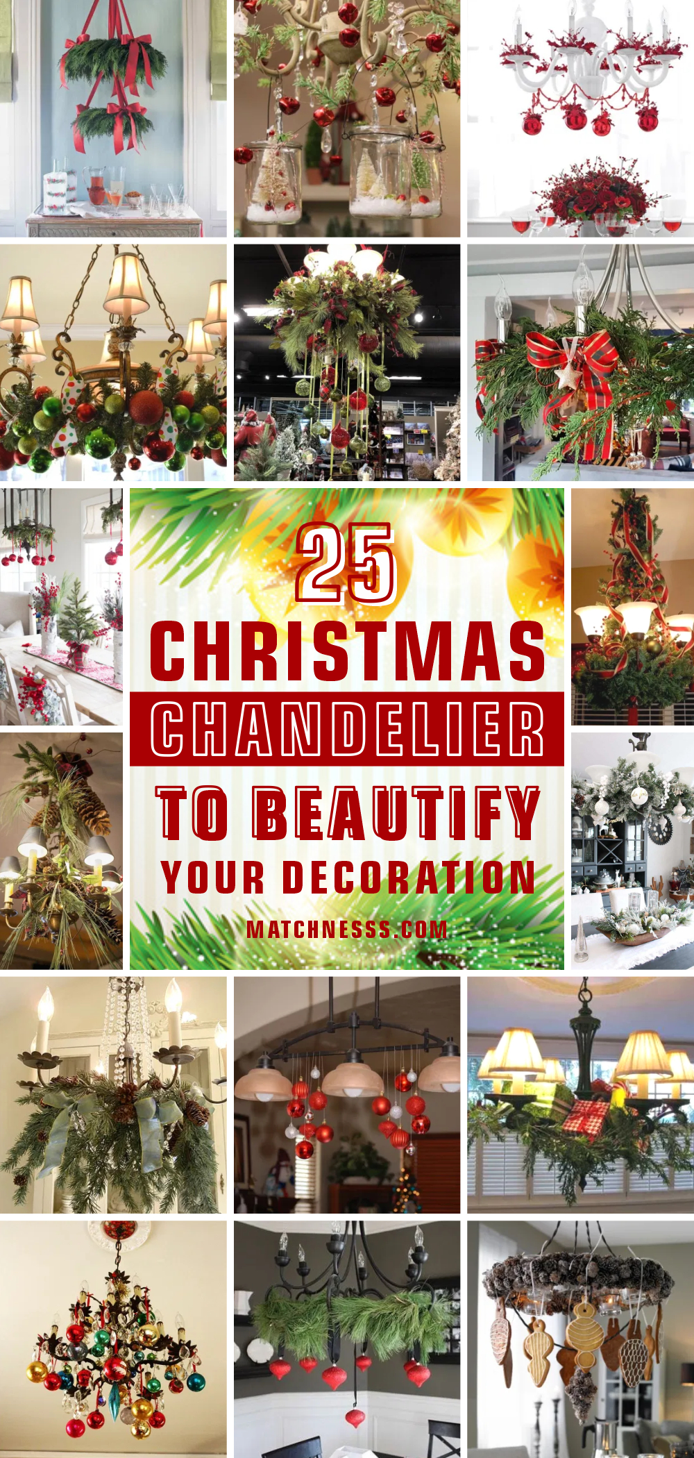 25 christmas chandelier to beautify your decoration 1