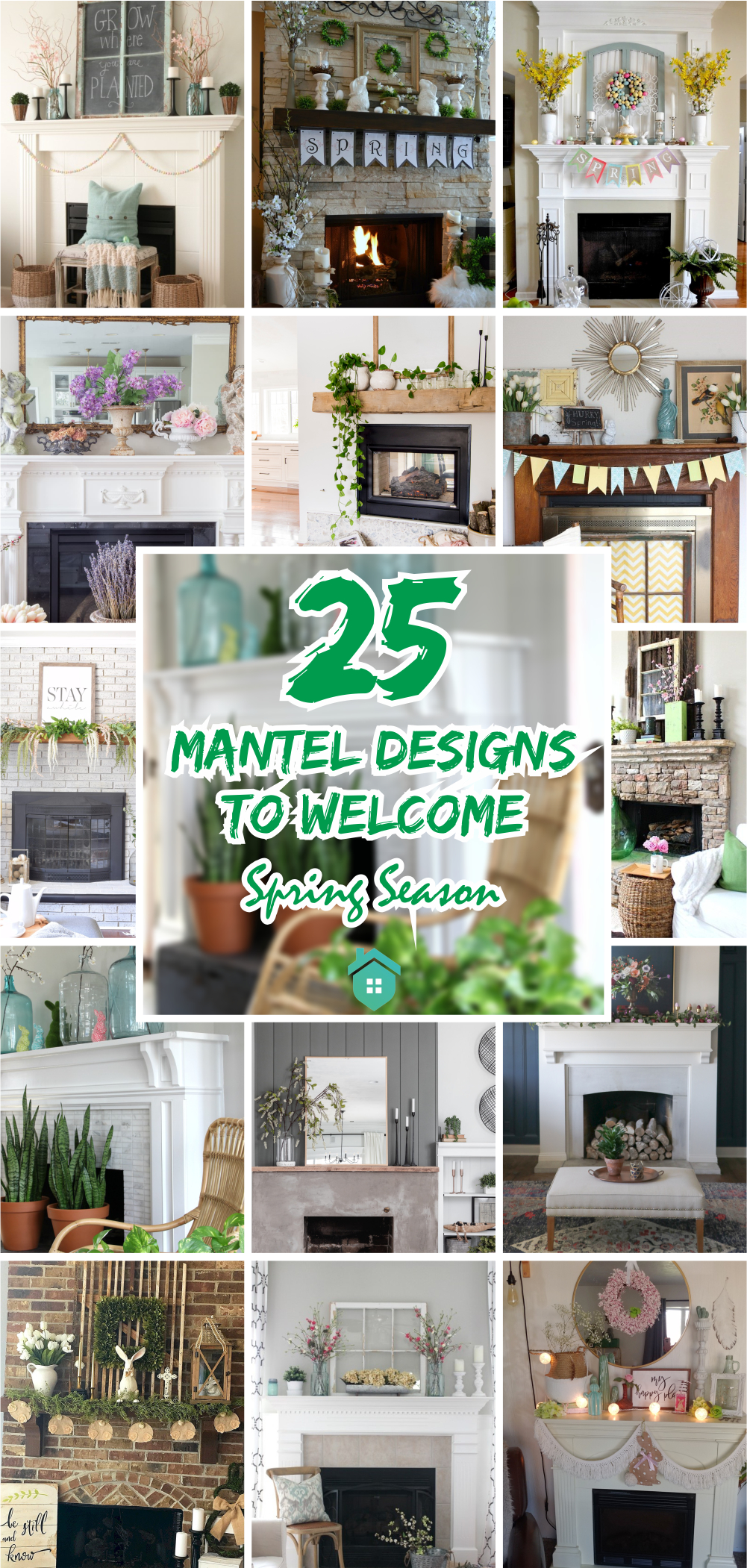25 mantel designs to welcome spring season5