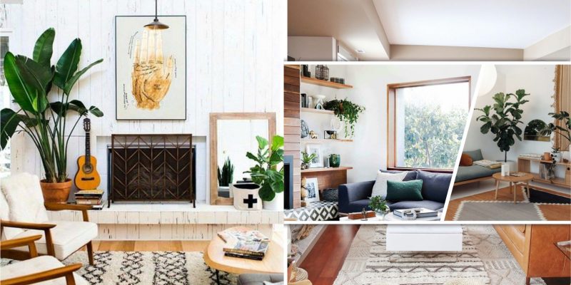 30 fresh living room decoration with greenery this winter 1