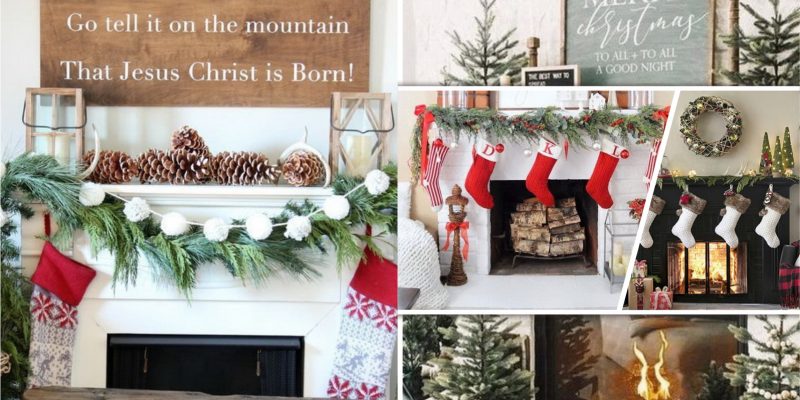 75 christmas mantel designs that proper for your living room fi