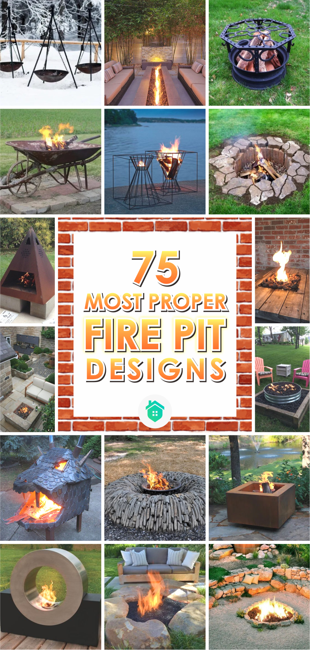 75 most proper fire pit designs 1