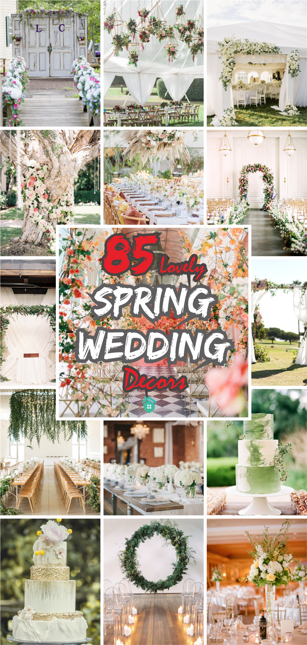 85 lovely spring wedding decors5
