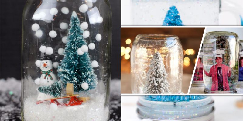90 pretty mason jar snow globe for your winter ornament