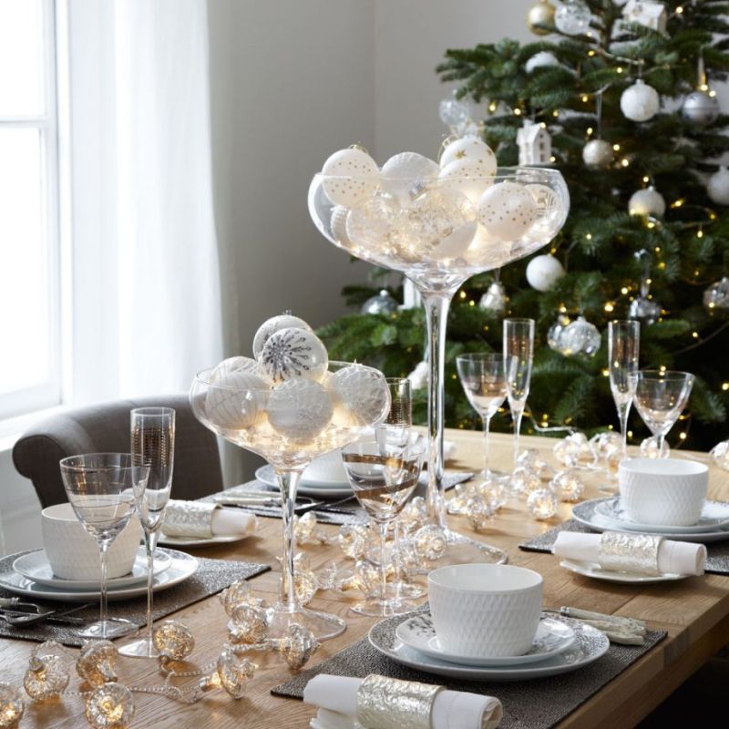 Bauble-display-on-christmas-table