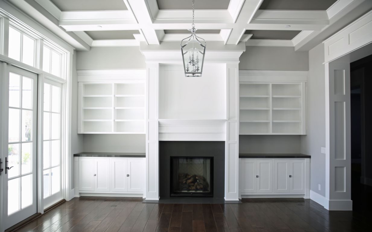 Built-in bench for your basement design ideas 13