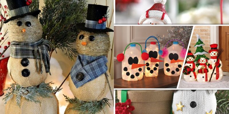 Cute snowmen ornaments for your christmas home decor
