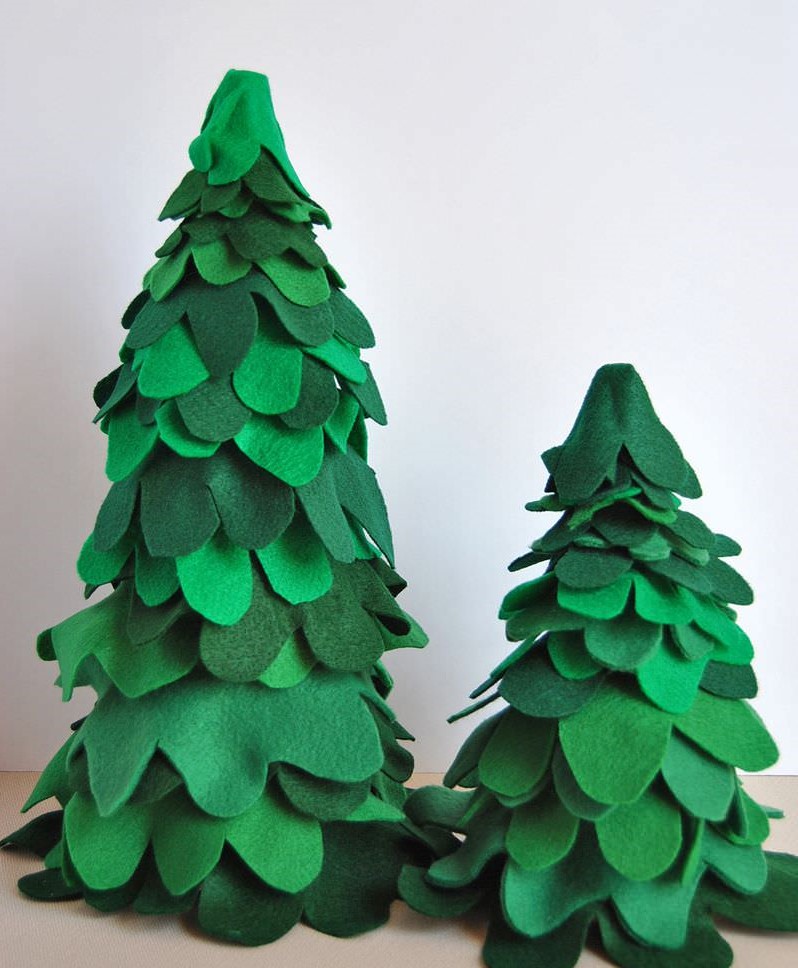 Fabric-felt-and-burlap-christmas-trees_3