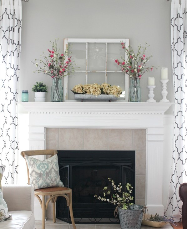 Farmhouse-fresh-spring-mantel