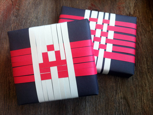 Pixel-weave-diy-wrapping-paper