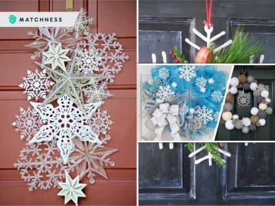 Snowflake wreath craft to be your winter ornament