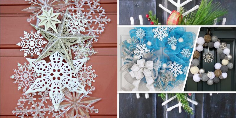 Snowflake wreath craft to be your winter ornament