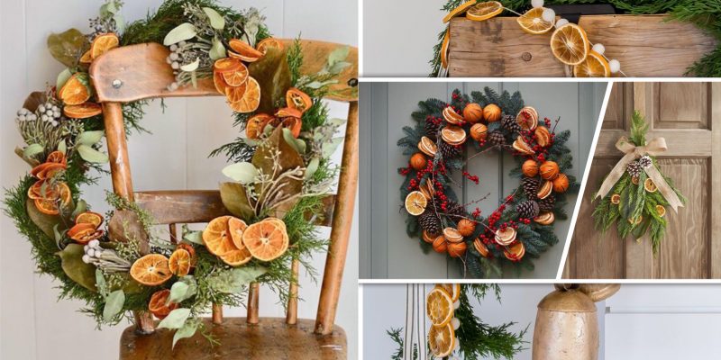 Unique dried fruit ornament for fresh ambiance
