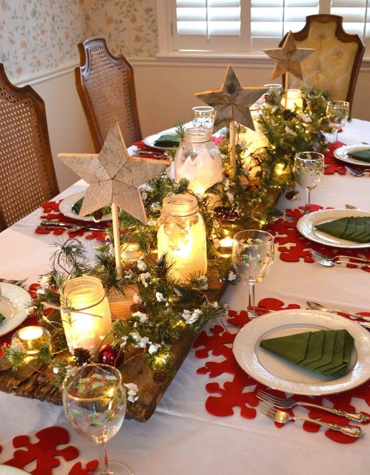 Winter wonderland christmas tablescape