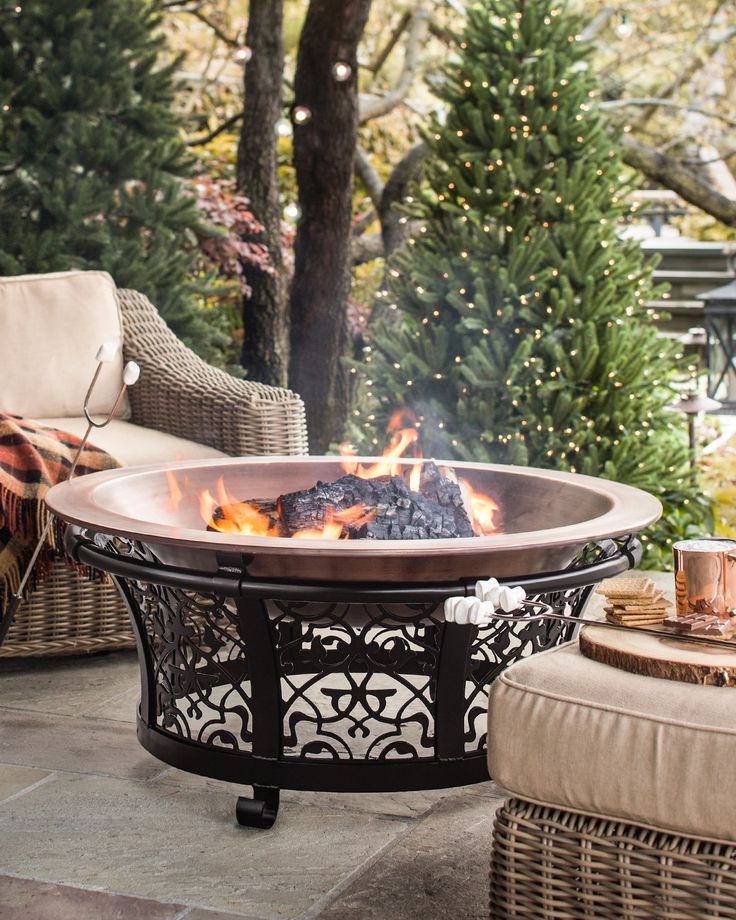 Modern+copper+fire+pit