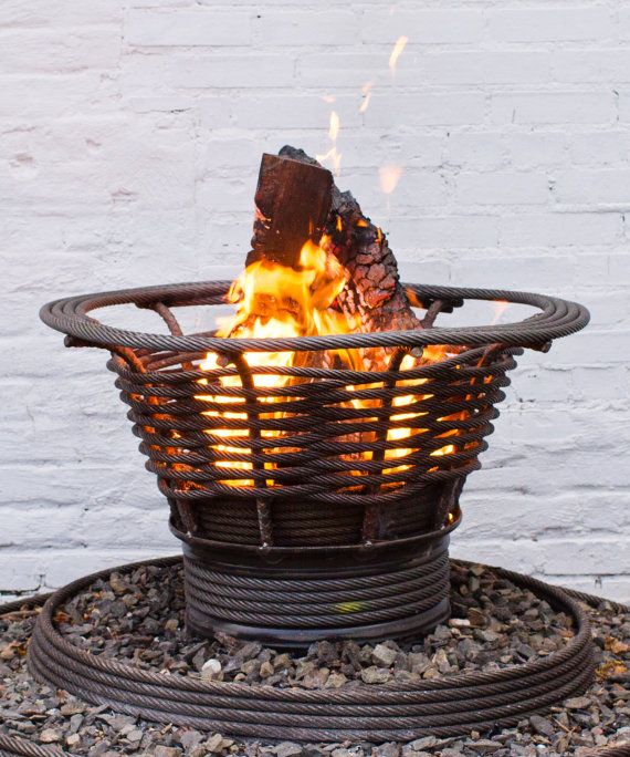 Recycled+cable+wire+fire+pit