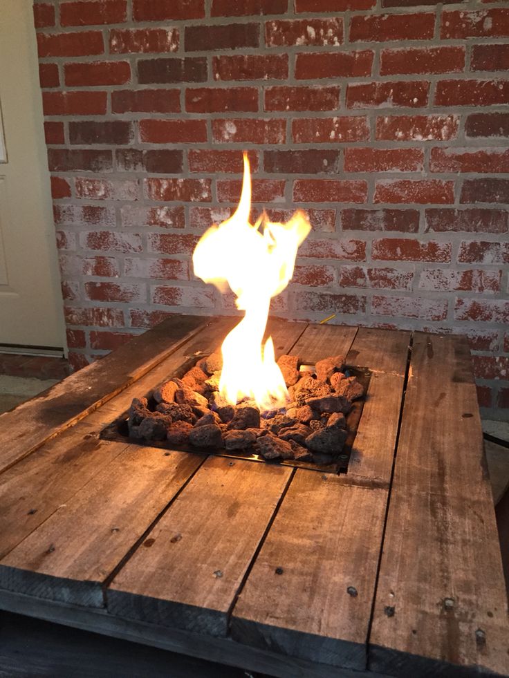 Rustic+tabletop+fire+pit