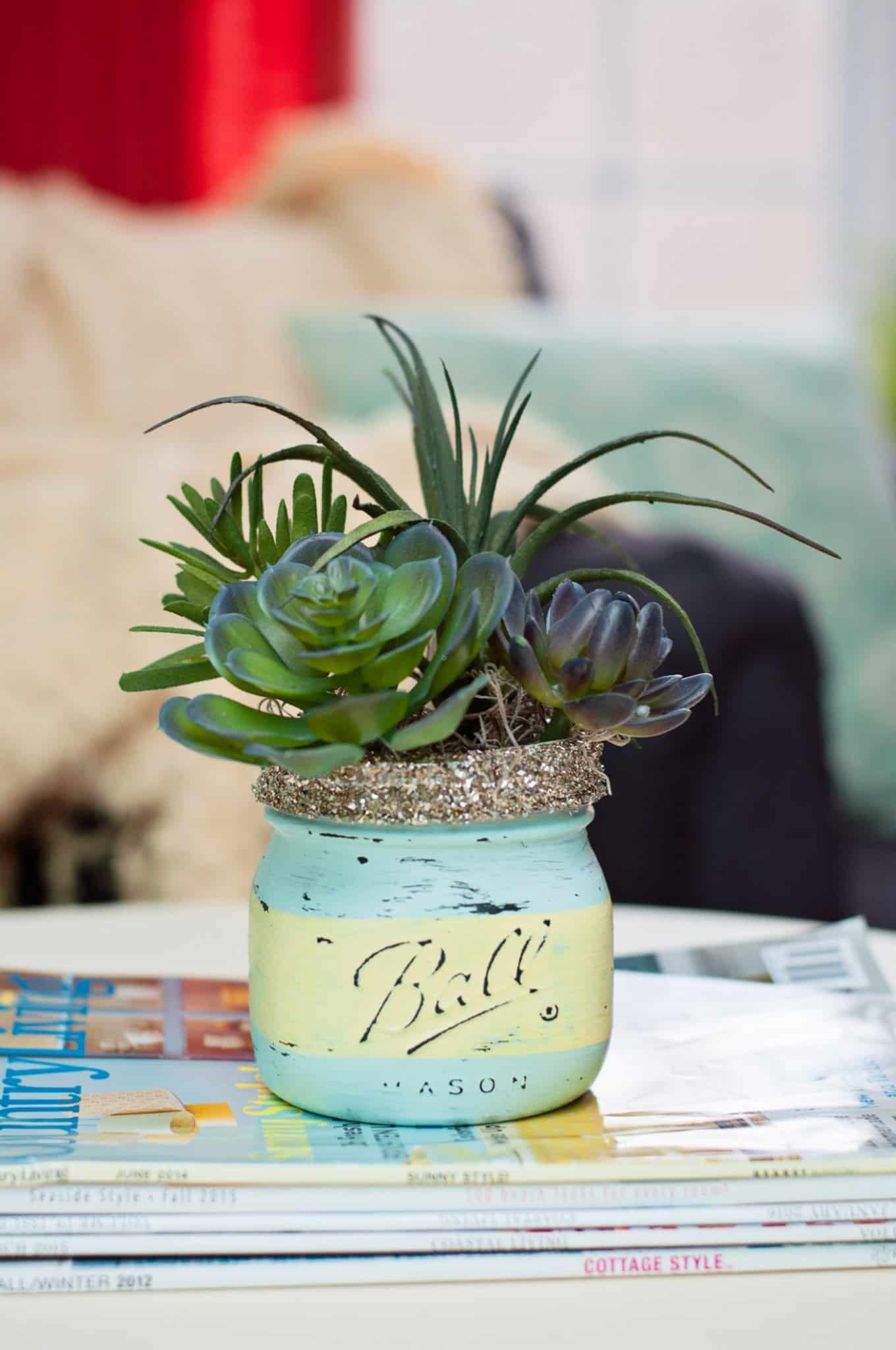 Succulent+decor+arrangement+idea