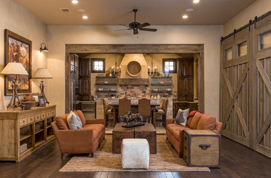 1-rustic-living-room-with-large-barn-door