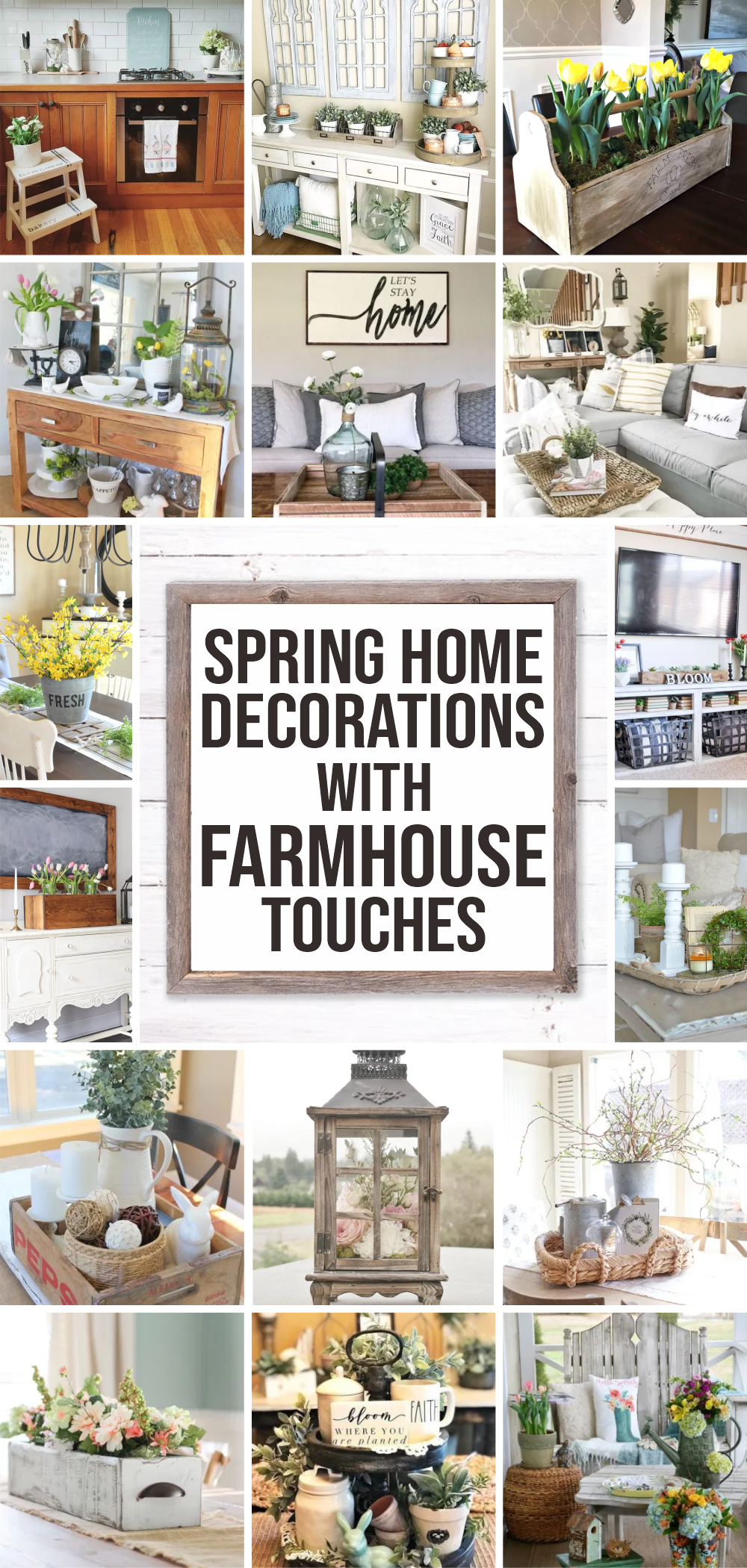 30 spring home decorations with farmhouse touches 1